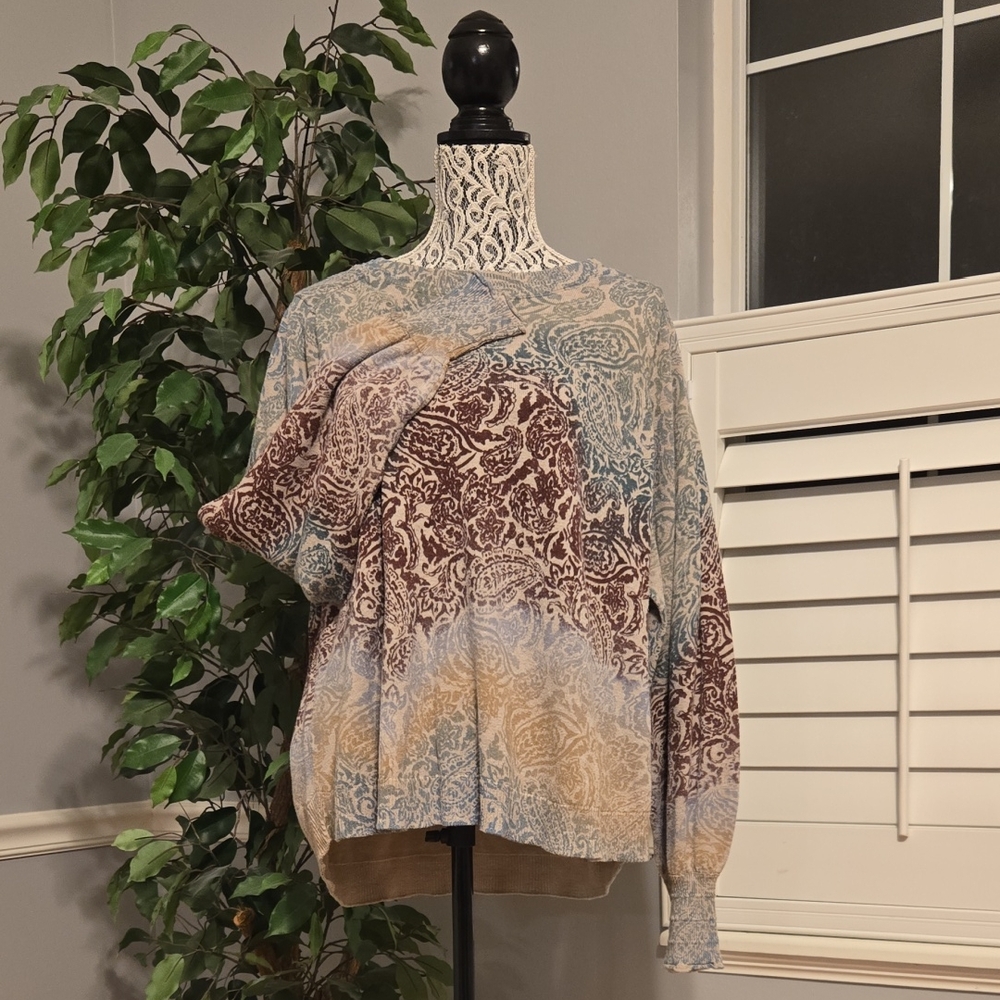 Democracy 3X Paisley Sweater
